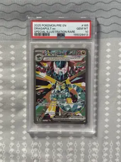 Pokemon Sv Prismatic Evolutions Dragapult ex 165/131 SIR Holo PSA 10 EN 2025 - Image 1