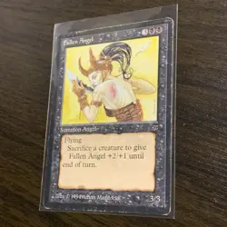 Fallen Angel Legends LP Black Uncommon MAGIC MTG CARD MAGIC THE GATHERING - Image 2