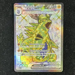 Pokemon Tyranitar ex 211/197 SV03 Obsidian Flames Ultra Rare Full Art Holo - Image 1