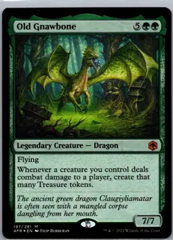 MTG Old Gnawbone (Foil) Adventures in the Forgotten Realms AFR #197 NM - Image 1
