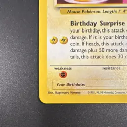 Pokemon TCG ______'s Pikachu Promo Holo Wotc 24/53 Basic 50 HP 2000 - Image 5