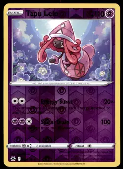 Tapu Lele 064/159 Holo Rare Crown Zenith Pokemon Reverse Holo Near Mint - Image 1