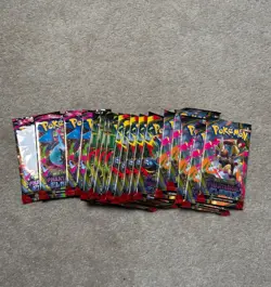Pokemon PHANTASMAL FLAMES Half Booster Box (18 Packs) - Sealed + 18 loose packs - Image 3