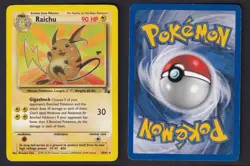 Raichu 29/62 Rare Fossil Pokemon MP - Image 3