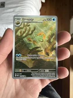 Pokemon Omanyte Scarlet & Violet 151 180/165 Illustration Rare 2023 NM - Image 1