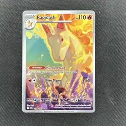 Pokemon TCG Rapidash Sv10 Destined Rivals Illustration Rare Holo 189/182 2025 E… - Image 1