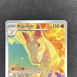 Pokemon TCG Rapidash Sv10 Destined Rivals Illustration Rare Holo 189/182 2025 E… - Image 3
