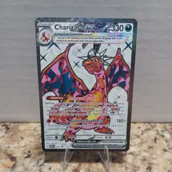 Charizard ex 056 Scarlet & Violet Black Star Promo Full Art Holo NM Pokemon - Image 1