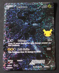 Pokemon TCG ZEKROM 114/114 Pokemon Celebrations Full Art Ultra Rare Holo NM - Image 1