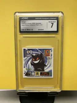 Pokemon Gengar Amada 2000 Hyper Sticker Collection Part 3 Non Holo CGC 7 - Image 1
