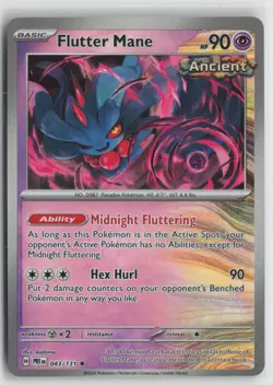 Flutter Mane 043/131 Master Ball Prismatic Evolutions Pokemon NM - Image 1