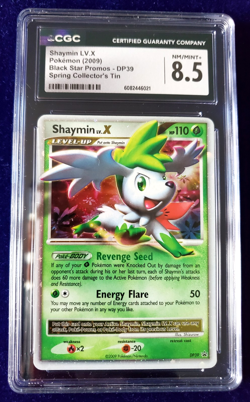 Pokemon TCG 2009 Black Star Promo DP39 Shaymin LV.X Holo CGC 8.5 NM/Mint+ - Image 1