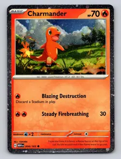 Charmander 004/165 Cosmos Holo Promo SV:151 MEW Pokemon Holofoil NM - Image 1