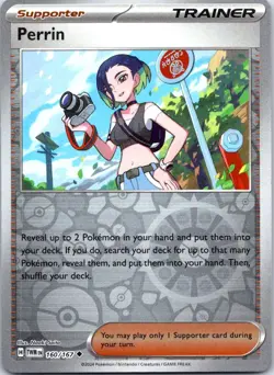 Perrin 160/167 Uncommon Twilight Masquerade Pokemon Reverse Holo NM - Image 1