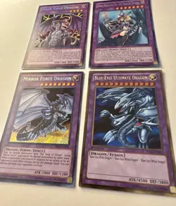 Yu-Gi-Oh Blue-Eyes Ultimate Dragon DMG Dragon Knight Fusion Lot Secret Rare - Image 1