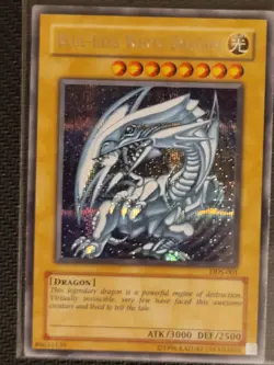 Yugioh Blue-Eyes White Dragon DDS-001 Dark Duel Stories Unlimited LP - Image 3