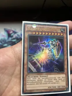 YuGiOh! Night Express Knight German ZDC1-DE002 Ultra Rare Near Mint NM - Image 2