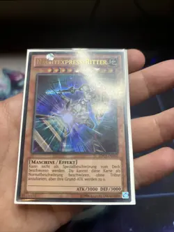YuGiOh! Night Express Knight German ZDC1-DE002 Ultra Rare Near Mint NM - Image 5