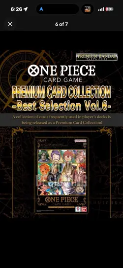 One Piece Card Game Premium Card Collection Best Selection Vol. 6 Sealed P-Ord - Image 2