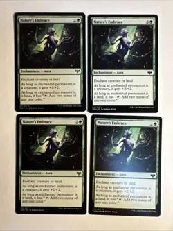 4x Mtg Crimson Vow Nature’s Embrace NM/M Magic The Gathering - Image 1