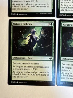 4x Mtg Crimson Vow Nature’s Embrace NM/M Magic The Gathering - Image 2