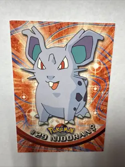 Pokemon Nidoran #29 Topps Nintendo NM - Image 1