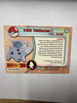 Pokemon Nidoran #29 Topps Nintendo NM - Image 2