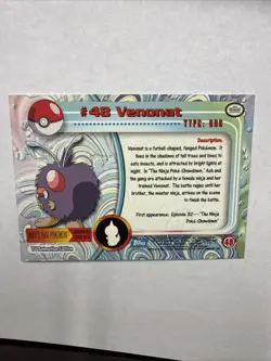 Topps 1999 Tv Animation Pokemon #48 Venonat - Image 2