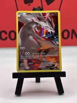 Reshiram XY74 Black Star Promos Pokemon TCG Full Art Holo Promo Card MP - Image 2