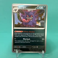Pokemon Gengar 050/088 POR EN Stage Reverse Holo TCG Card - Image 1