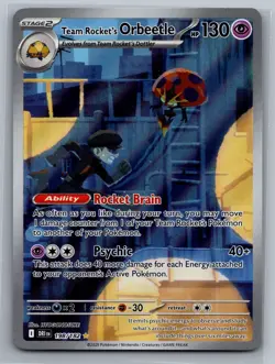 Team Rocket's Orbeetle SV10: Destined Rivals #198/182 Holo Pokemon Card - Image 1