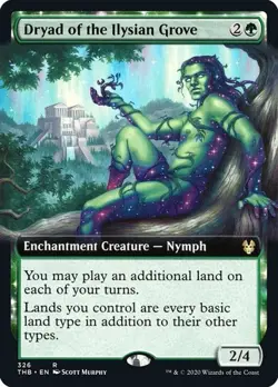 Dryad of the Ilysian Grove - Extended Art Theros Beyond Death NM MTG - Image 1