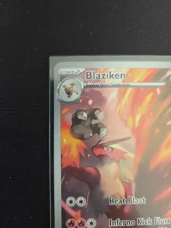 Pokemon Blaziken Illustration Rare 192/182 170 HP Sv10 Destined Rivals Holo 2025 - Image 2