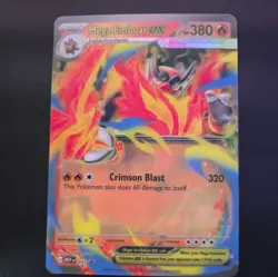 Pokemon TCG Mega Emboar ex 035 Jumbo Card - Black Star Promo Ascended Heroes - Image 1