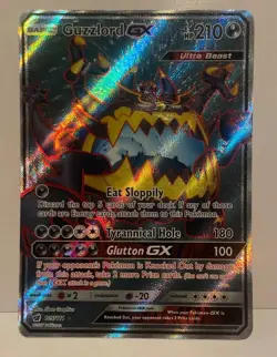 Guzzlord GX 105/111 Crimson Invasion Full Art Ultra Rare Pokemon Card - Image 1