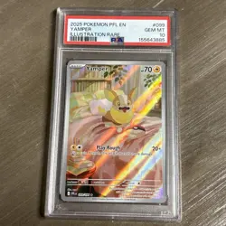 Pokemon Card 2025 Yamper 099/094 Full Art IR Phantasmal Flames GEM MINT PSA 10 - Image 1