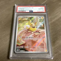 Pokemon Card 2025 Yamper 099/094 Full Art IR Phantasmal Flames GEM MINT PSA 10 - Image 2