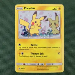 ECLIPSE FART WHOLE SWIRL 🌀💫 Pikachu SM162 Sun Cosmos Holo Promo Pokemon Card - Image 2