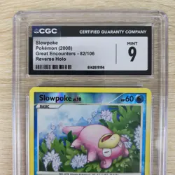 CGC 9 Slowpoke 82/106 Great Encounters Reverse Holo Nintendo Pokemon Card - Image 3