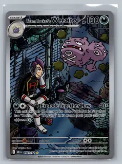 Team Rocket's Weezing SV10: Destined Rivals #199/182 Holo Pokemon Card - Image 1
