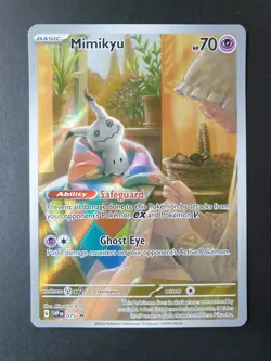 Mimikyu 075/SVP Black Star PROMO Paldean Fates ETB Pokemon Card | LP - Image 1
