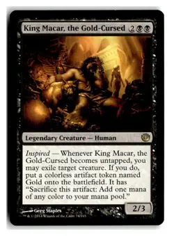 King Macar, the Gold-Cursed R Journey Into Nyx 74 NM - Image 1