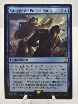 Struggle for Project Purity MTG Rare Magic: The Gathering Fallout Blue - Image 1