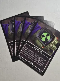 4x Radiation | Zombie Mutant Double Sided Token [Universes Beyond: Fallout] MTG - Image 1