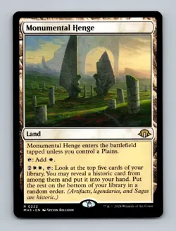 Monumental Henge Modern Horizons 3 Non-Foil MTG NM - Image 1