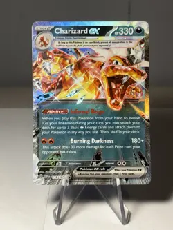 Charizard ex 125/197 SV03 Obsidian Flames Holo Double Rare Ex Pokemon - Image 1
