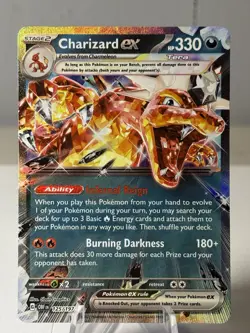 Charizard ex 125/197 SV03 Obsidian Flames Holo Double Rare Ex Pokemon - Image 5
