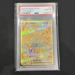 2025 POKEMON PRE EN-PRISMATIC EVOLUTIONS HYPER RARE #180 TERAPAGOS EX PSA 10 - Image 1