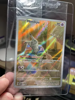 Pokemon Mimikyu SVP 075 Sealed *NM Paldean Fates Full Art Holo Black Star Promo - Image 1