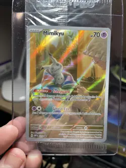 Pokemon Mimikyu SVP 075 Sealed *NM Paldean Fates Full Art Holo Black Star Promo - Image 4